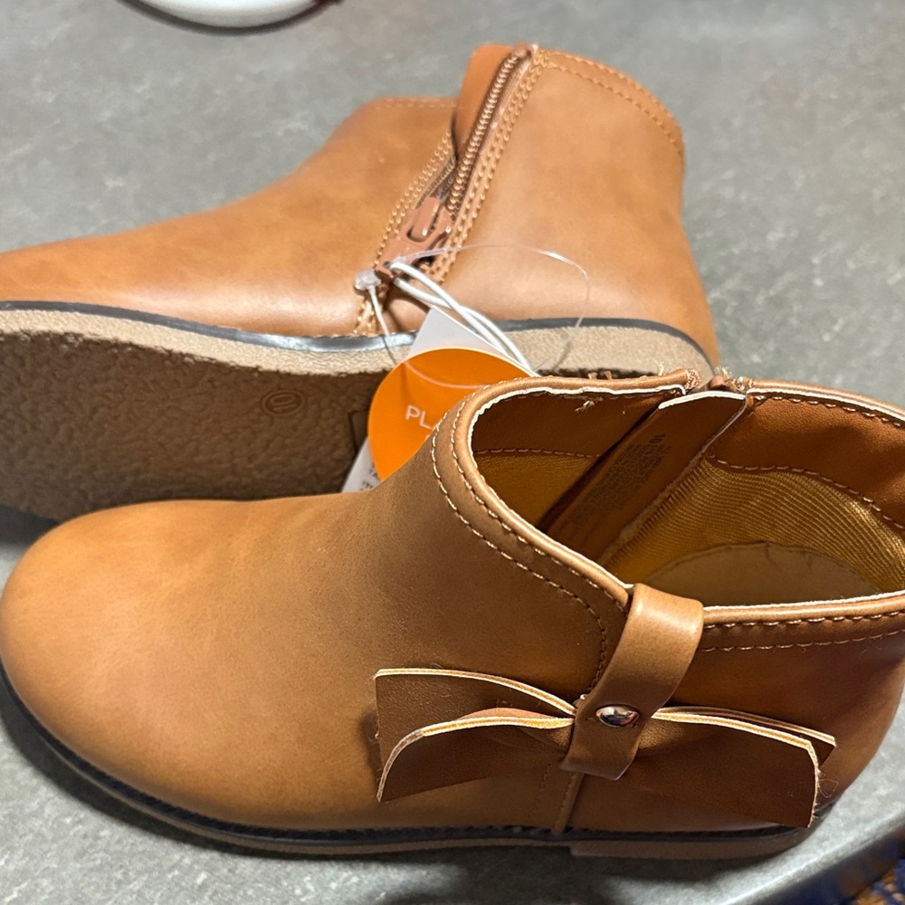 Gymboree Tan Kids Ankle Boots with Bow